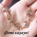 Золотая подвеска Chanel Розы с кристаллами