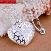 Подвеска на цепи Tiffany Корона сердечная
