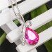 Ювелирная подвеска Swarovski Алекто малиновая