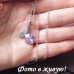 Подвеска SWAROVSKI Блеск цветов сиреневый