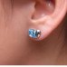Ювелирные серьги Swarovski Половинка сердца