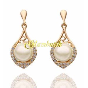 Серьги CHANEL в стразах Марго
