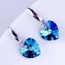 Серьги SWAROVSKI Кристаллы сердец