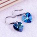 Серьги SWAROVSKI Кристаллы сердец