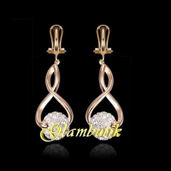 Серьги стиля CHANEL Шамбалайя