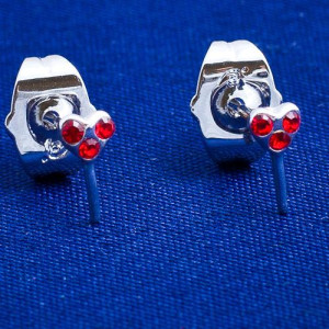 Серьги Изящные сердечки