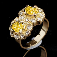 Кольцо в стиле Chopard Brida шампань