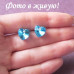 Ювелірні сережки Swarovski Глам серце – 5426
