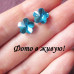 Ювелирные серьги Swarovski Капля цветка