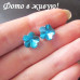 Ювелирные серьги Swarovski Капля цветка