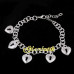 Браслет Tiffany-style Сердечки-замочки