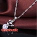 Подвеска в серебре Лисичка с цирконом