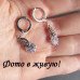 Серьги в серебре Ажур с цирконом