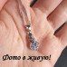 Подвеска в серебре Ажур с цирконом