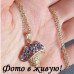 Подвеска Swarovski Корзиночка с фиолетовым