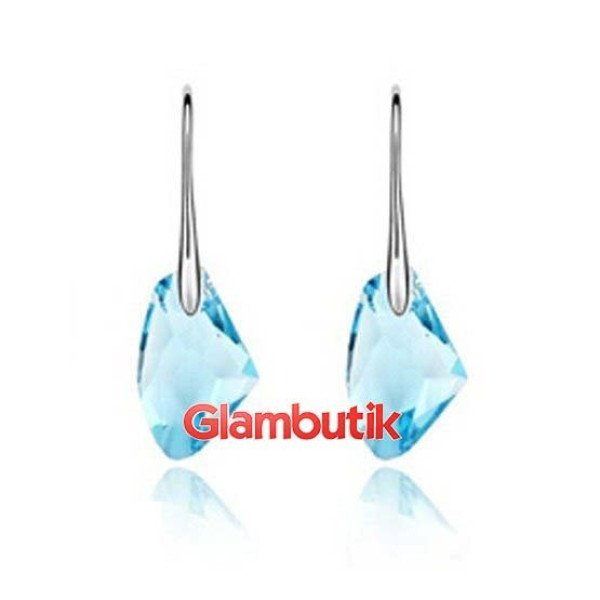 Серьги Swarovski-style Аква