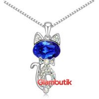 Подвеска Swarovski-style Кошка