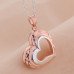 Подвеска Tiffany-style Сердце серебро в золоте