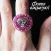 Кольцо Валентинка Swarovski