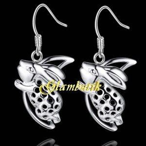Серьги Tiffany Зайчики с месяцем