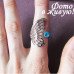Кольцо SWAROVSKI-style Бабочка blue
