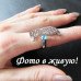 Кольцо SWAROVSKI-style Бабочка blue