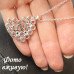 Подвеска на цепи Tiffany Воздушное сердце Love