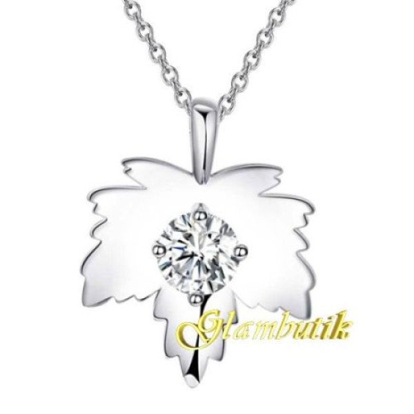 Подвеска Tiffany Клён с цирконом
