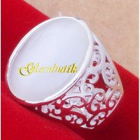 Кольцо в стиле Tiffany Лунная роскошь в белом