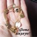 Позолоченный двойной браслет Монеты