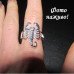 Посеребренное кольцо Скорпион – 4960
