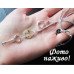 Посріблене кольє серце ключ ключ замок – 4965