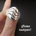 Посеребренное кольцо Волны – 4978