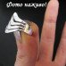 Посеребренное кольцо Волны – 4978