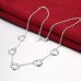 Посеребренная цепочка с сердцами – Glambutik