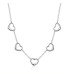 Посеребренная цепочка с сердцами – Glambutik