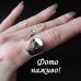 Посеребренное кольцо Изогнутое – 5009