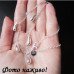 Посеребренная цепочка Капли – 5012