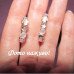 Серьги полукольца с фианитами – 5027