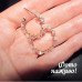 Серьги полукольца с фианитами – 5027