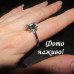 Каблучка зі смарагдовим фіанітом Рені – 5289