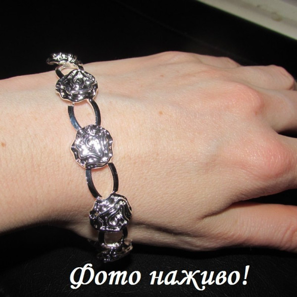 Посріблений браслет Троянди - 5723-1