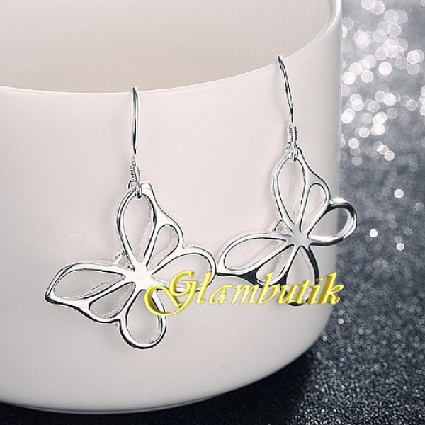 Серьги Tiffany Милые бабочки