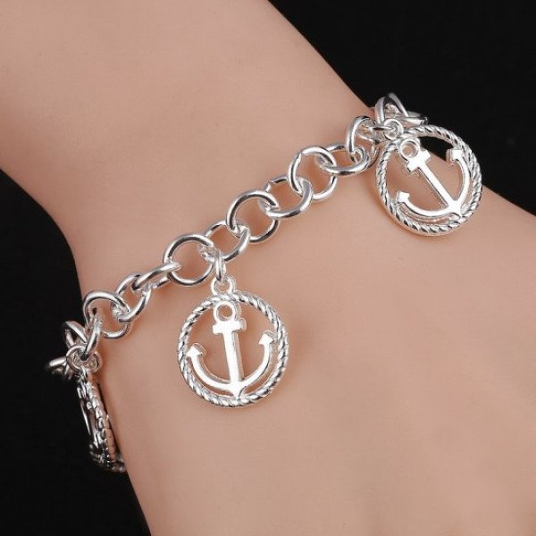 Браслет Tiffany-style Якоря