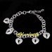 Браслет Tiffany-style Сердечки-замочки