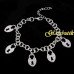 Браслет посеребрённый Сердечки Dior – 9963