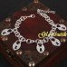 Браслет посеребрённый Сердечки Dior – 9963