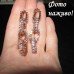 Серьги-цепи с цирконами – 1163