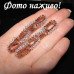 Серьги-цепи с цирконами – 1163