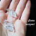Посеребренные ажурные серьги Волны – 3484-1